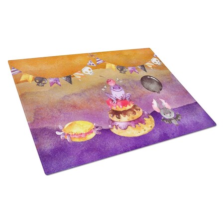 Carolines Treasures Halloween Sweets Party Glass Cutting Board Large BB7463LCB